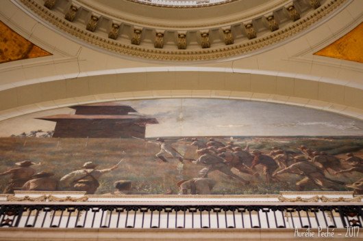 Fresque murale dans le musée de la révolution