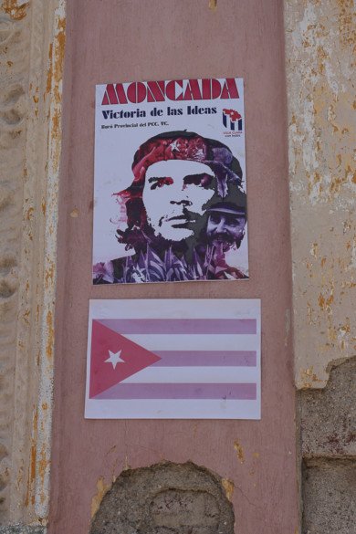 Affiche du Che dans les rues de Santa-Clara, Cuba
