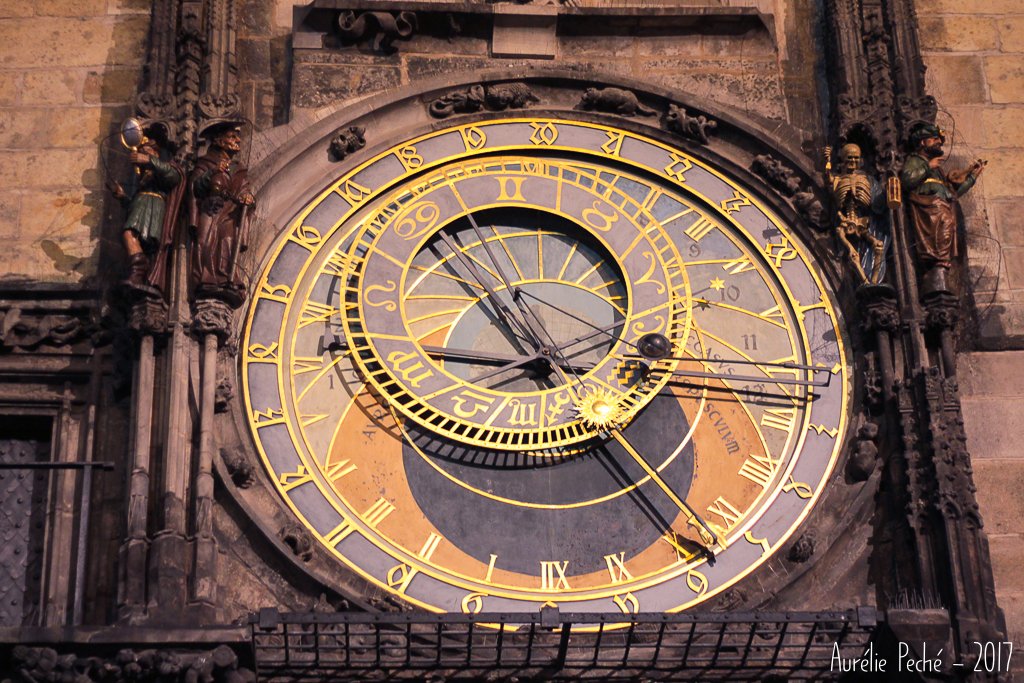 Cadrant de l'horloge astronomique de Prague