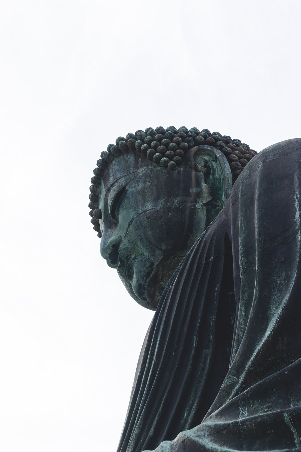Le visage du grand bouddha de Kamakura