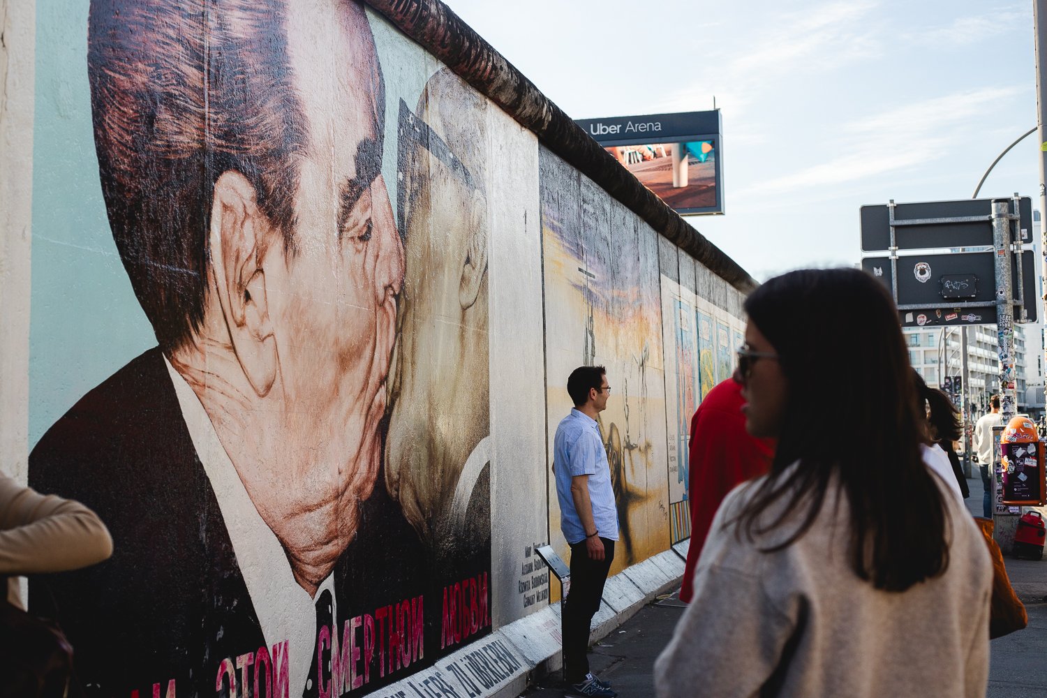 Fresque du baiser sur l'east side gallery