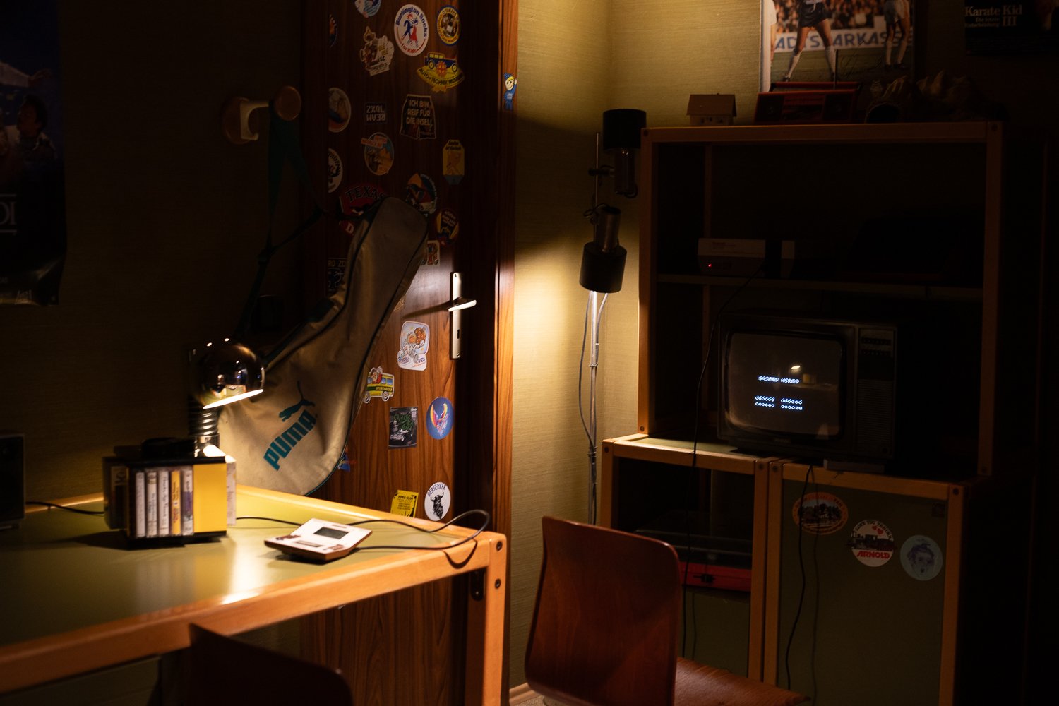 Installation à l'intérieur du musée du jeu vidéo de Berlin