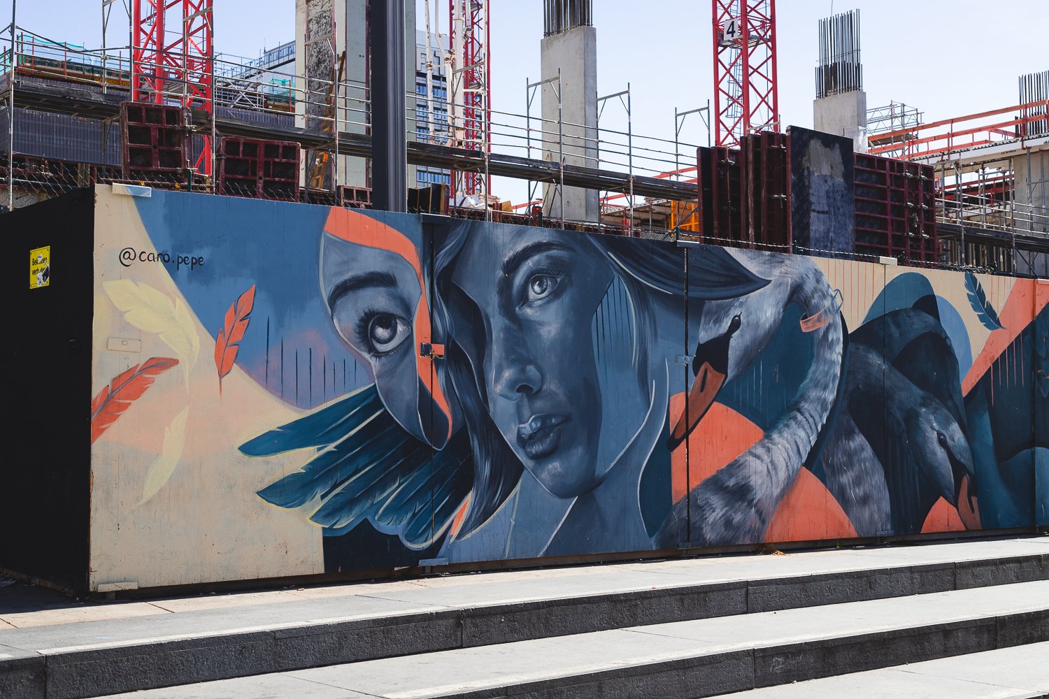 Fresque dans les rues de Berlin